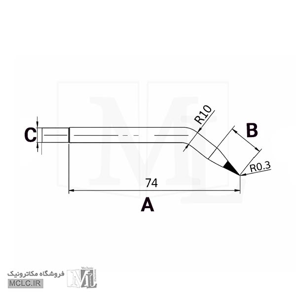 ابعاد نوک یدکی هویه تفنگی سومو SM-125