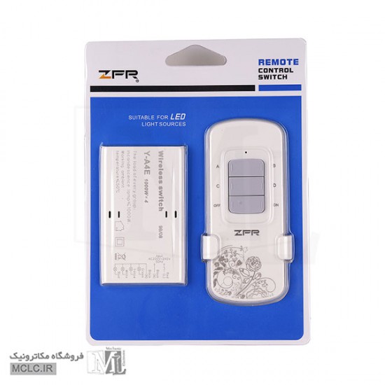 ریموت کنترل چهار کانال 220 ولت ZFR محصولات روشنایی و متعلقات