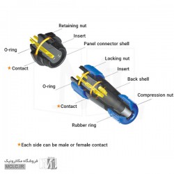 کانکتور واترپروف بین راهی 4 پین