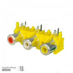 کانکتور مادگی 3 فیش RCA زرد