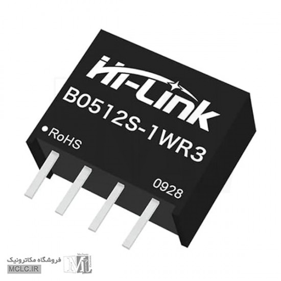 مبدل ایزوله 5 به 12 ولتی DC به DC مدل B0512S-1WR3 ماژول الکترونیکی