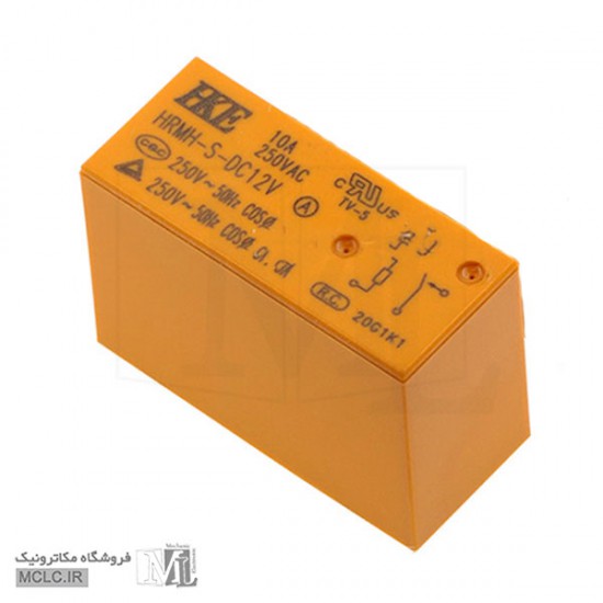 رله کتابی HKE HRMH-S-DC12V پنج پین 12V 10A رله و SSR