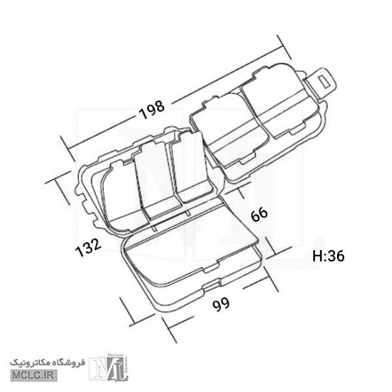 جعبه قطعات پروسکیت SB-1007K تایوانی ابزار و تجهیزات الکترونیک