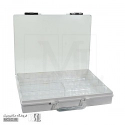 جعبه قطعات کیفی 24 خانه درب شفاف کریستالی