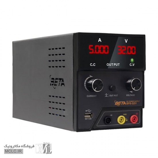 منبع تغذیه آزمایشگاهی خطی BETA متغیر 0 الی 30 ولتی ابزار و تجهیزات الکترونیک