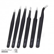 ست پنس استیل آنتی استاتیک شش عددی