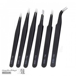 ست پنس استیل آنتی استاتیک شش عددی