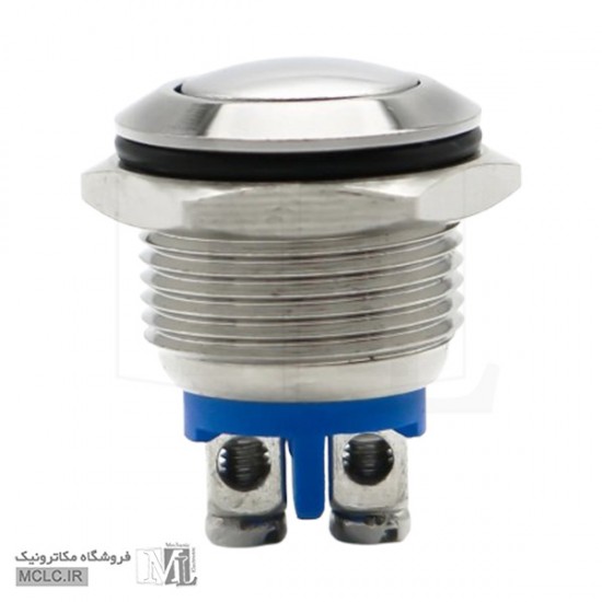 شستی استیل گرد فشاری قطر 12 میلی متر 12B-Q10 کلید سوئیچ باتوم