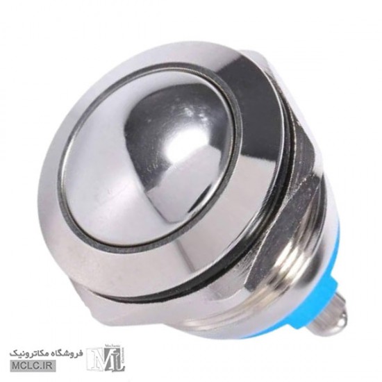 شستی استیل گرد فشاری قطر 12 میلی متر 12B-Q10 کلید سوئیچ باتوم