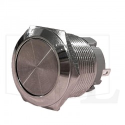 شستی استیل گرد فشاری 22C-P10 شستی استیل گرد فشاری 22C-P10