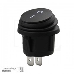 کلید راکر گرد ضد آب مشکی 2 حالت