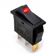 کلید راکر باریک چراغ نگین دار 3 پین کلید راکر باریک چراغ نگین دار 3 پین