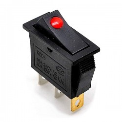 کلید راکر باریک چراغ نگین دار 3 پین کلید راکر باریک چراغ نگین دار 3 پین