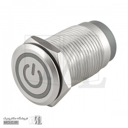 شستی استیل چراغ دار سبز پاوری 12C-P10D/EDY قطر 12 شستی استیل چراغ دار سبز پاوری 12C-P10D/EDY قطر 12