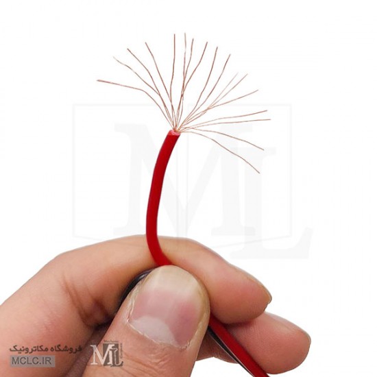 سیم افشان دورشته مسی 0.5*2 کلاف 100 یاردی سیم، کابل و مجموعه سیم الکترونیکی سیم افشان دورشته مسی 0.35*2 کلاف 100 یاردی سیم، کابل و مجموعه سیم الکترونیکی