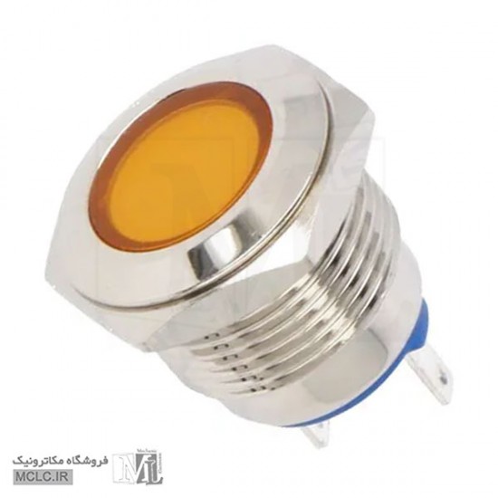 چراغ سیگنال زرد قطر 12 میلی متر 12C-D LED