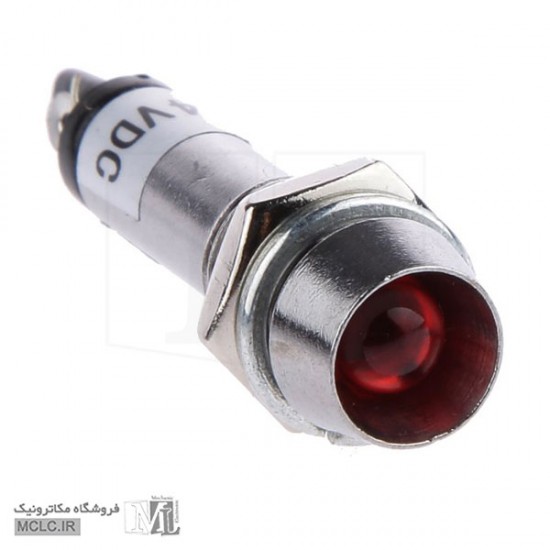 چراغ سیگنال قرمز بدنه فلزی 12VDC مدل XD8-1 LED چراغ سیگنال قرمز بدنه فلزی 12VDC مدل XD8-1 LED