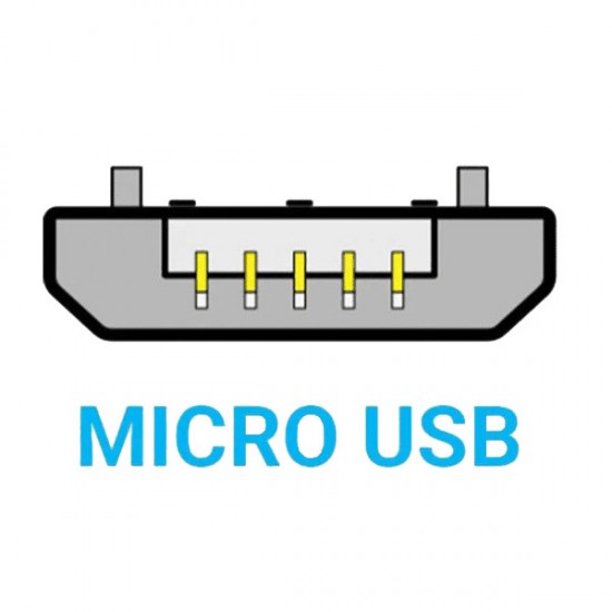 کابل تبدیل USB به MICRO USB سفید-2 متری سیم، کابل و مجموعه سیم