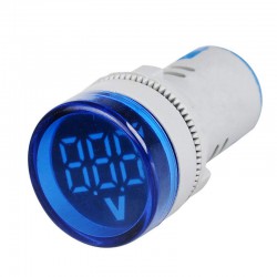 چراغ | لامپ سیگنال AC 12-500V آبی با ولتمتر چراغ | لامپ سیگنال AC 12-500V آبی با ولتمتر