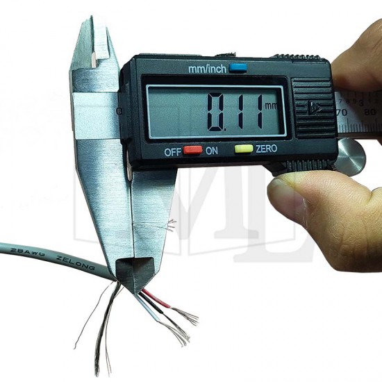 کابل شیلد 4 مغزی  28AWG UL2547 -  یک  متری سیم، کابل و مجموعه سیم