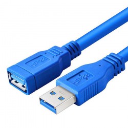 کابل افزایش طول USB3 آبی 1.5 متری