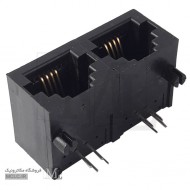 جک سوکت تلفن RJ11 6P4C روبردی دوبل جک سوکت تلفن RJ11 6P4C روبردی دوبل