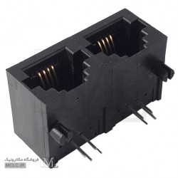 جک سوکت تلفن RJ11 6P4C روبردی دوبل جک سوکت تلفن RJ11 6P4C روبردی دوبل