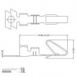 پین فلزی کانکتور پاوری مادگی