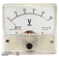 ولت متر آنالوگ 50 ولت مستقیم ولت متر آنالوگ 50 ولت مستقیم