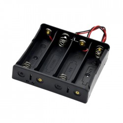 جاباتری لیتیومی چهار تایی 18650 مشکی