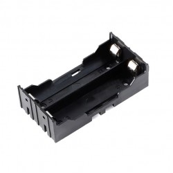 جاباتری لیتیومی دوتایی 18650 روبردی dip مشکی  جاباتری لیتیومی دوتایی 18650 روبردی dip مشکی