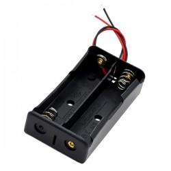 جاباتری لیتیومی دوتایی 18650 مشکی  جاباتری لیتیومی دوتایی 18650 مشکی