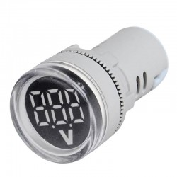 چراغ | لامپ سیگنال سفید با ولتمتر چراغ | لامپ سیگنال سفید با ولتمتر