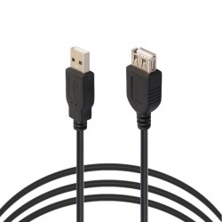 کابل افزایش طول USB 2.0 مشکی 5 متری کابل افزایش طول USB 2.0 مشکی 5 متری