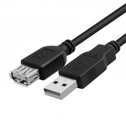 کابل افزایش طول USB 2.0 مشکی 5 متری کابل افزایش طول USB 2.0 مشکی 5 متری