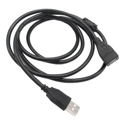 کابل افزایش طول USB 2.0 مشکی 1.5 متری کابل افزایش طول USB 2.0 مشکی 1.5 متری