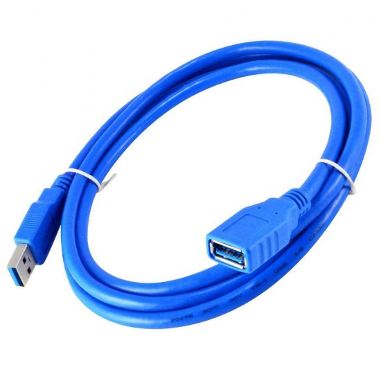 کابل افزایش طول USB3 آبی 1.5 متری سیم، کابل و مجموعه سیم