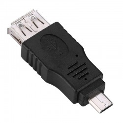 تبدیل USB مادگی به MICRO USB نری- مشکی