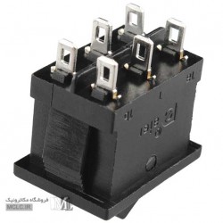 کلید راکر دو پل دو حالت شش پین کلید راکر دو پل دو حالت شش پین