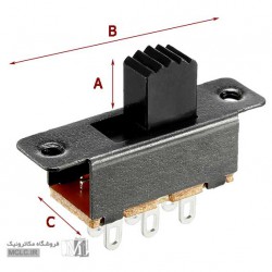 کلید کشویی متوسط 6 پین