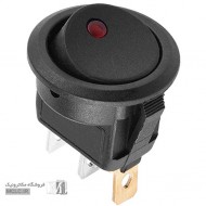 کلید راکر گرد چراغ نگین دار برق DC مستقیم کلید راکر گرد چراغ نگین دار برق DC مستقیم