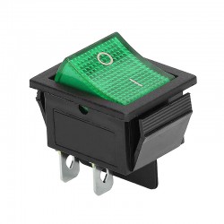 کلید راکر چراغدار بزرگ 30 آمپر سبز کلید راکر چراغدار بزرگ 30 آمپر سبز