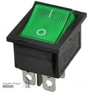 کلید راکر چراغدار بزرگ سبز کلید راکر چراغدار بزرگ سبز