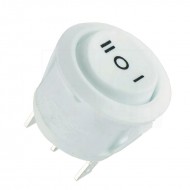 کلید راکر گرد سفید 3 پین 3 حالت کلید راکر گرد سفید 3 پین 3 حالت