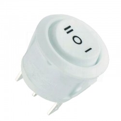 کلید راکر گرد سفید 3 پین 3 حالت