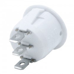 کلید راکر گرد سفید 3 پین 3 حالت