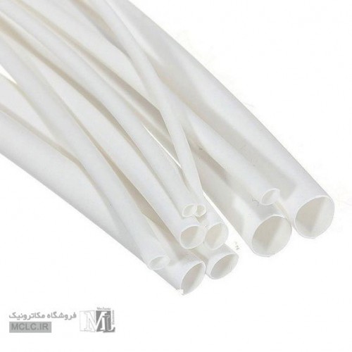 HEAT SHRINKABLE TUBING SIZE 6.0 WHITE INDUSTRIAL INSULATION FIBERS