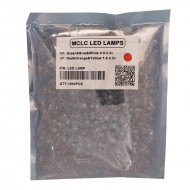LED کلاهی قرمز چیپ بزرگ | دو چیپ مارک MCLC LED LAMPS بسته 1000 عددی