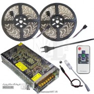 پک کامل ال ای دی نواری ده متری RGB با گارانتی پک کامل ال ای دی نواری ده متری RGB با گارانتی