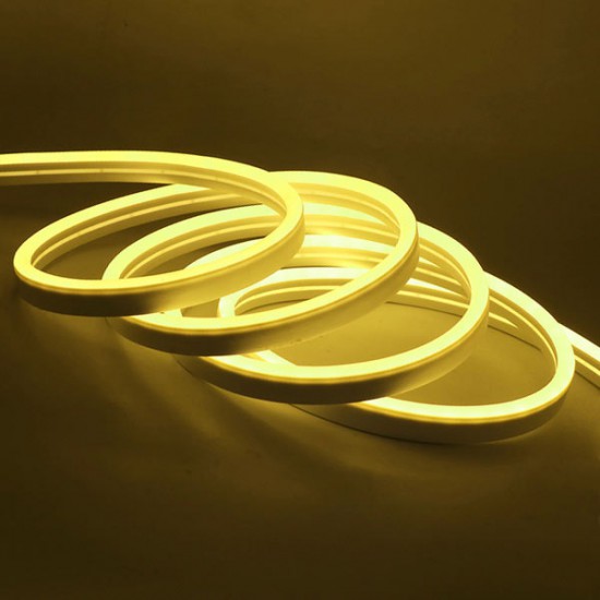 ریسه نئون فلکسی زرد - 100 سانتی متری LED